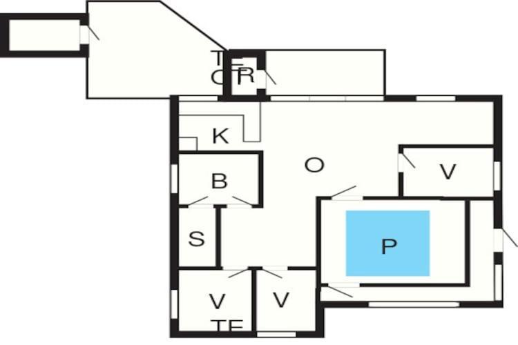 7 Person Holiday Home In Rsted Kare Esterno foto